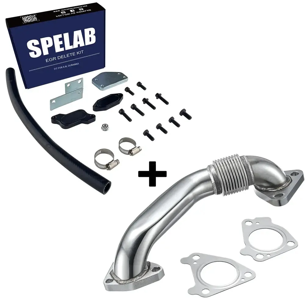 SPELAB 2004-2005 6.6L Duramax LLY EGR Delete Kit With High Flow Intake