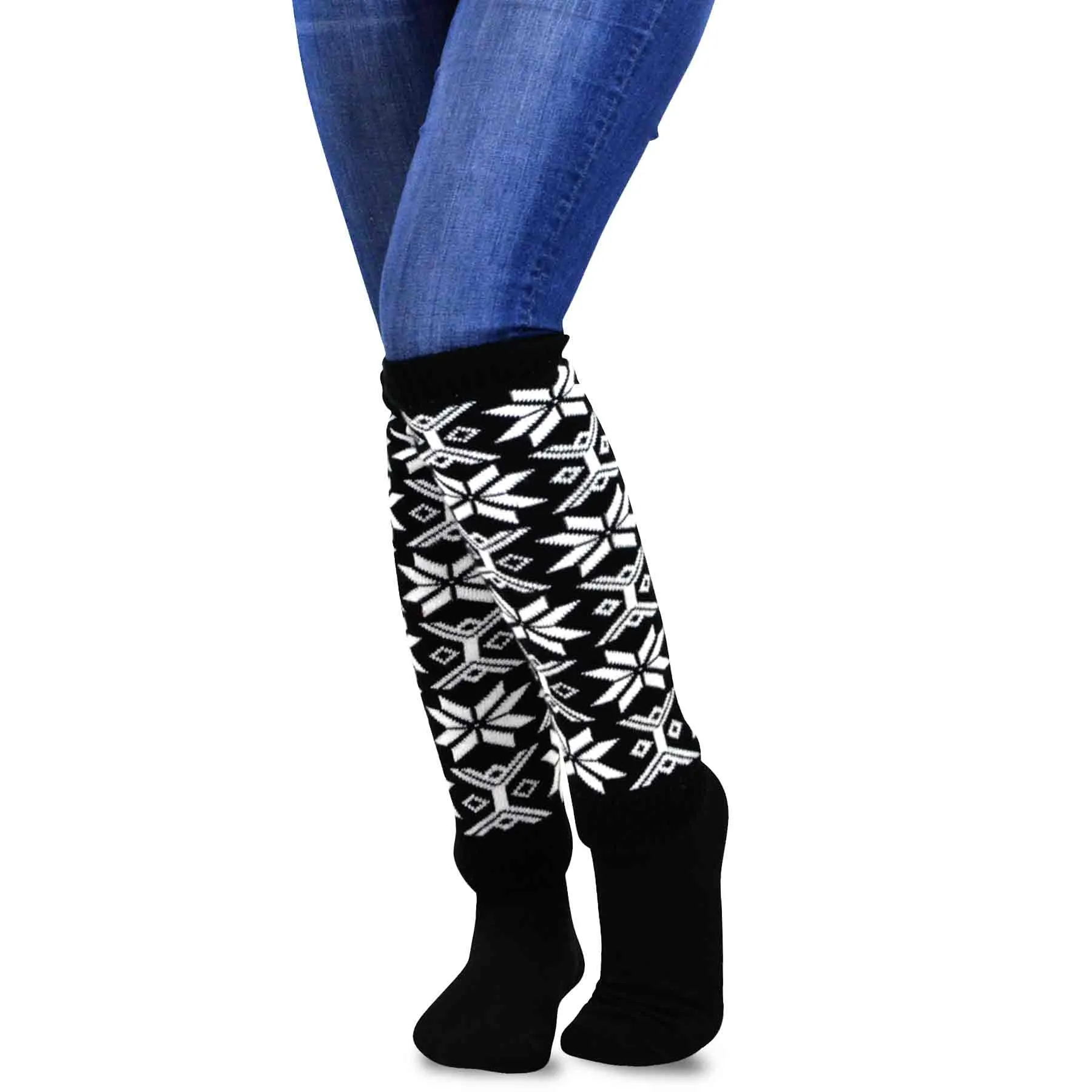 TeeHee Socks Women's Acrylic Leg Warmer Deer 3-Pack Gift Box (12249)