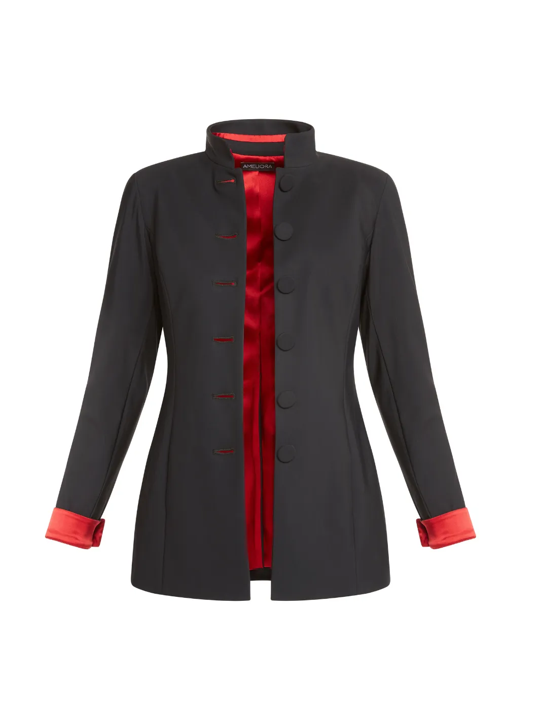 The Carmen - Silk Lined Mandarin Collar
