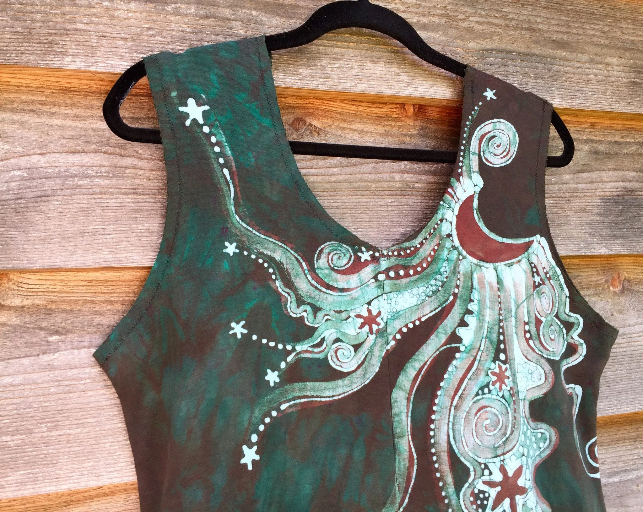 Trees of the Mystic Forest Organic Cotton Batik Dress