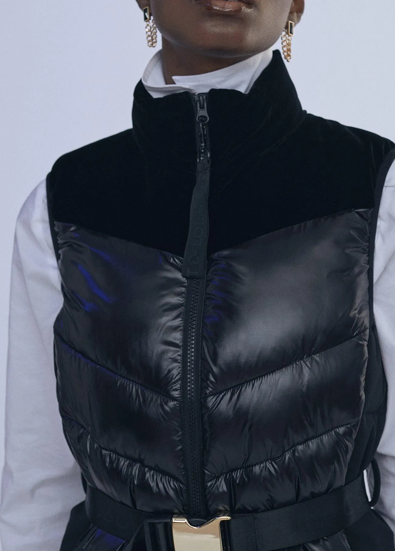 Velvet contrast waistcoat
