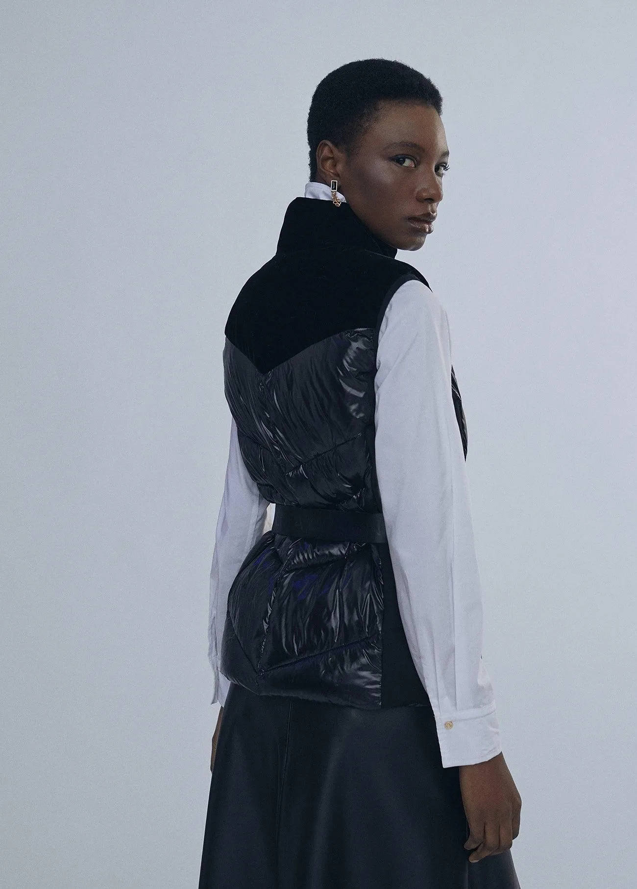 Velvet contrast waistcoat