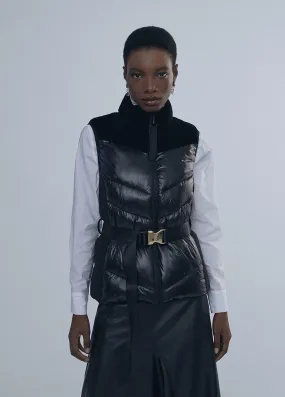 Velvet contrast waistcoat