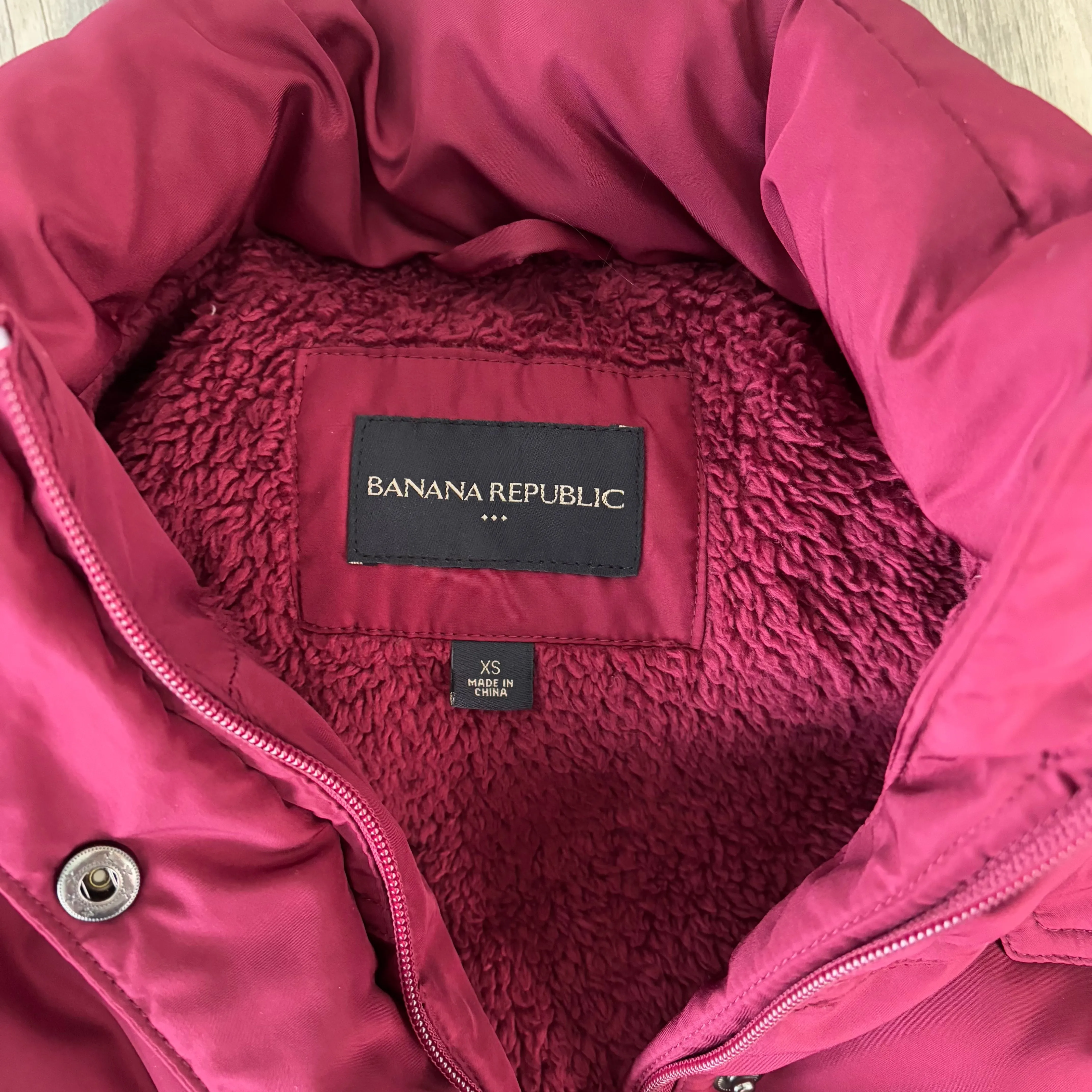 Vest Puffer & Quilted By Banana Republic In Red, Size: Xs