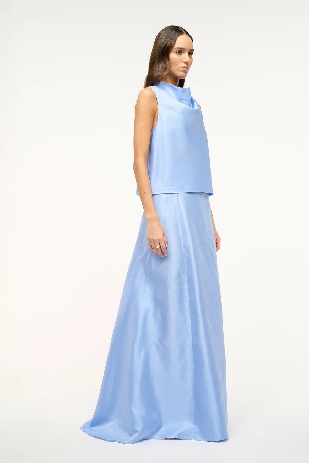 VINCENZO SKIRT | PERIWINKLE