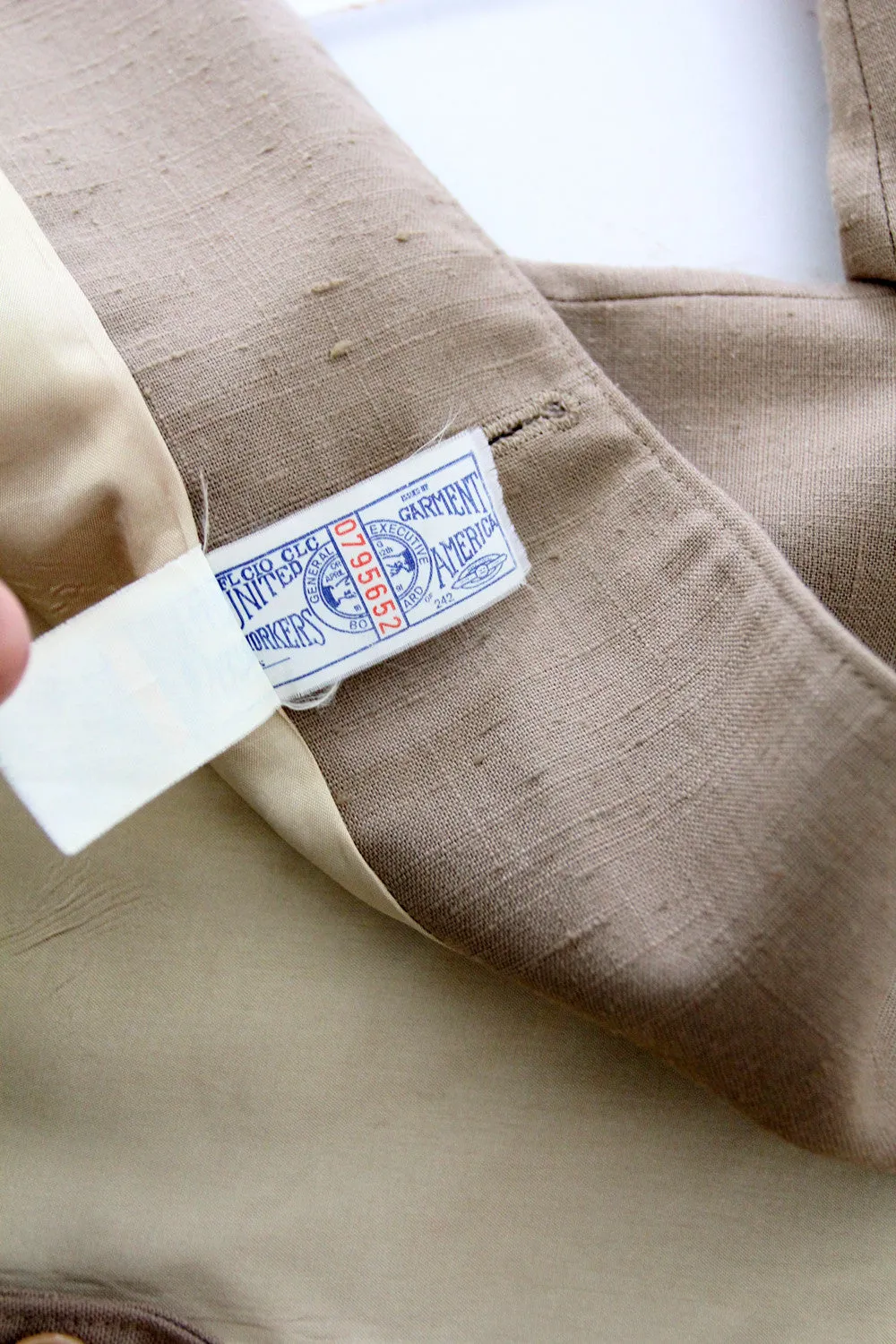 vintage linen blazer
