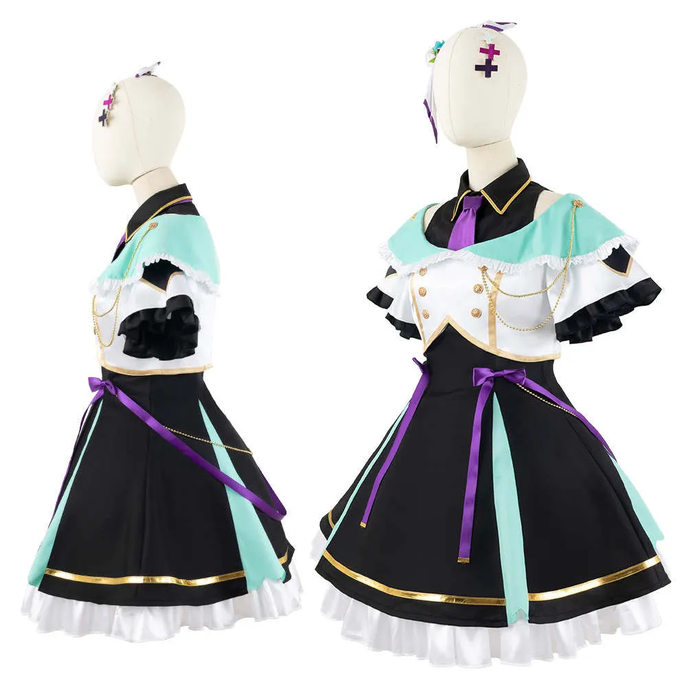 Virtual YouTuber Nijisanji Light Me Up LazuLight Elira Pendora Finana Ryugu Pomu Rainpuff Cosplay Costume