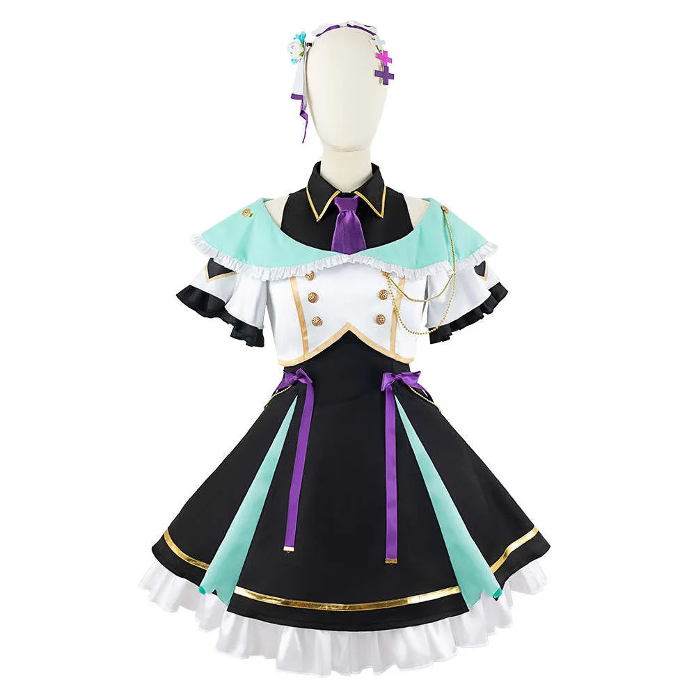Virtual YouTuber Nijisanji Light Me Up LazuLight Elira Pendora Finana Ryugu Pomu Rainpuff Cosplay Costume