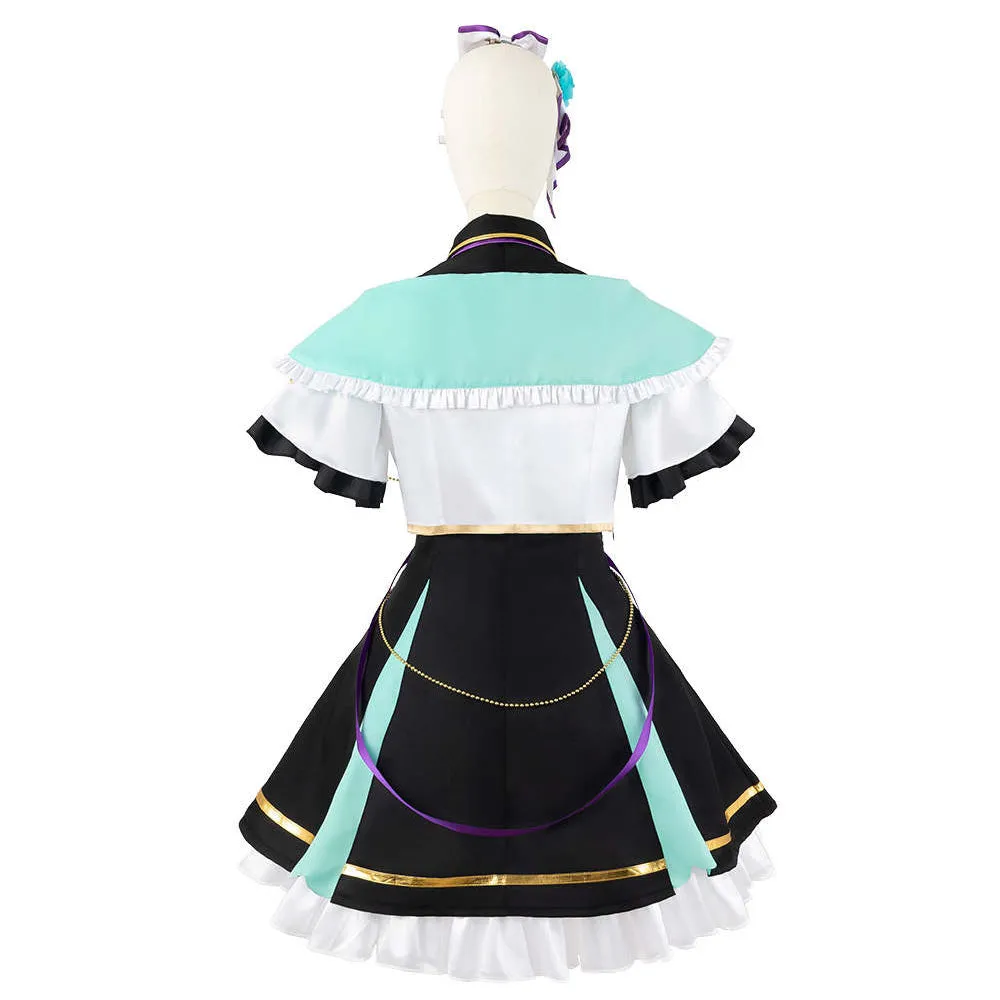 Virtual YouTuber Nijisanji Light Me Up LazuLight Elira Pendora Finana Ryugu Pomu Rainpuff Cosplay Costume
