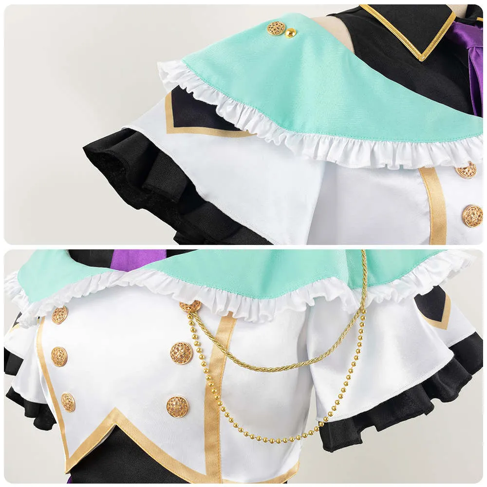 Virtual YouTuber Nijisanji Light Me Up LazuLight Elira Pendora Finana Ryugu Pomu Rainpuff Cosplay Costume