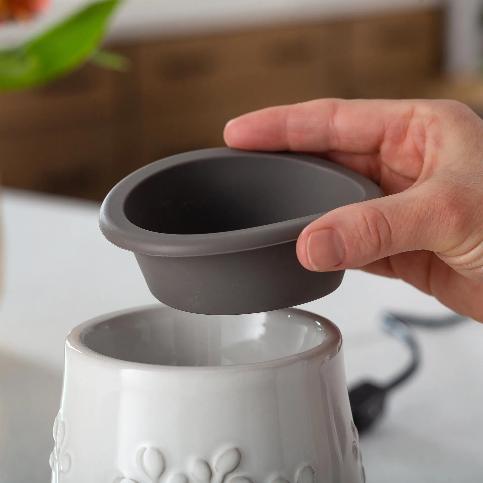 Wax Warmer - Flip Dish Natural Linen