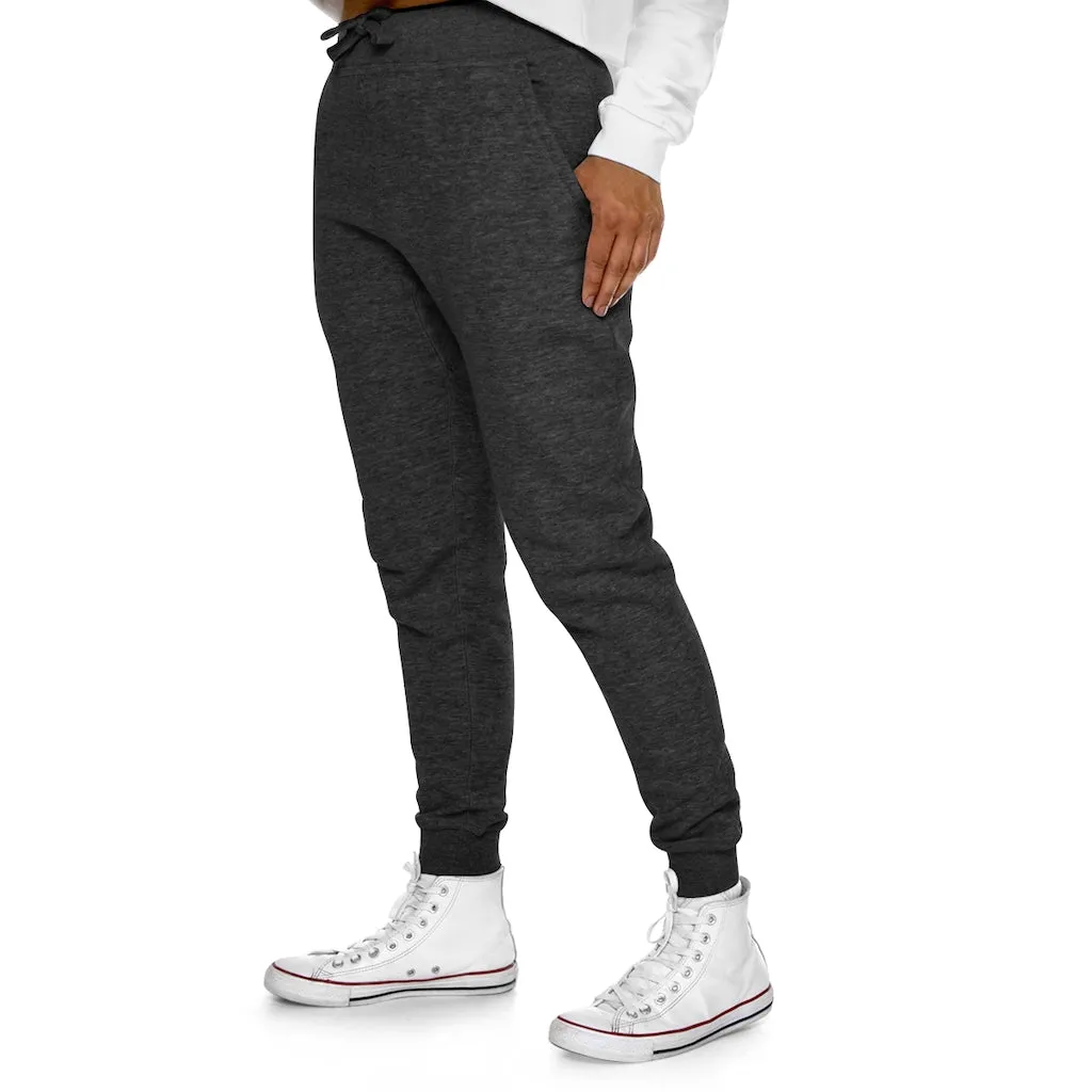 White and Black Fish Premium Fleece Joggers