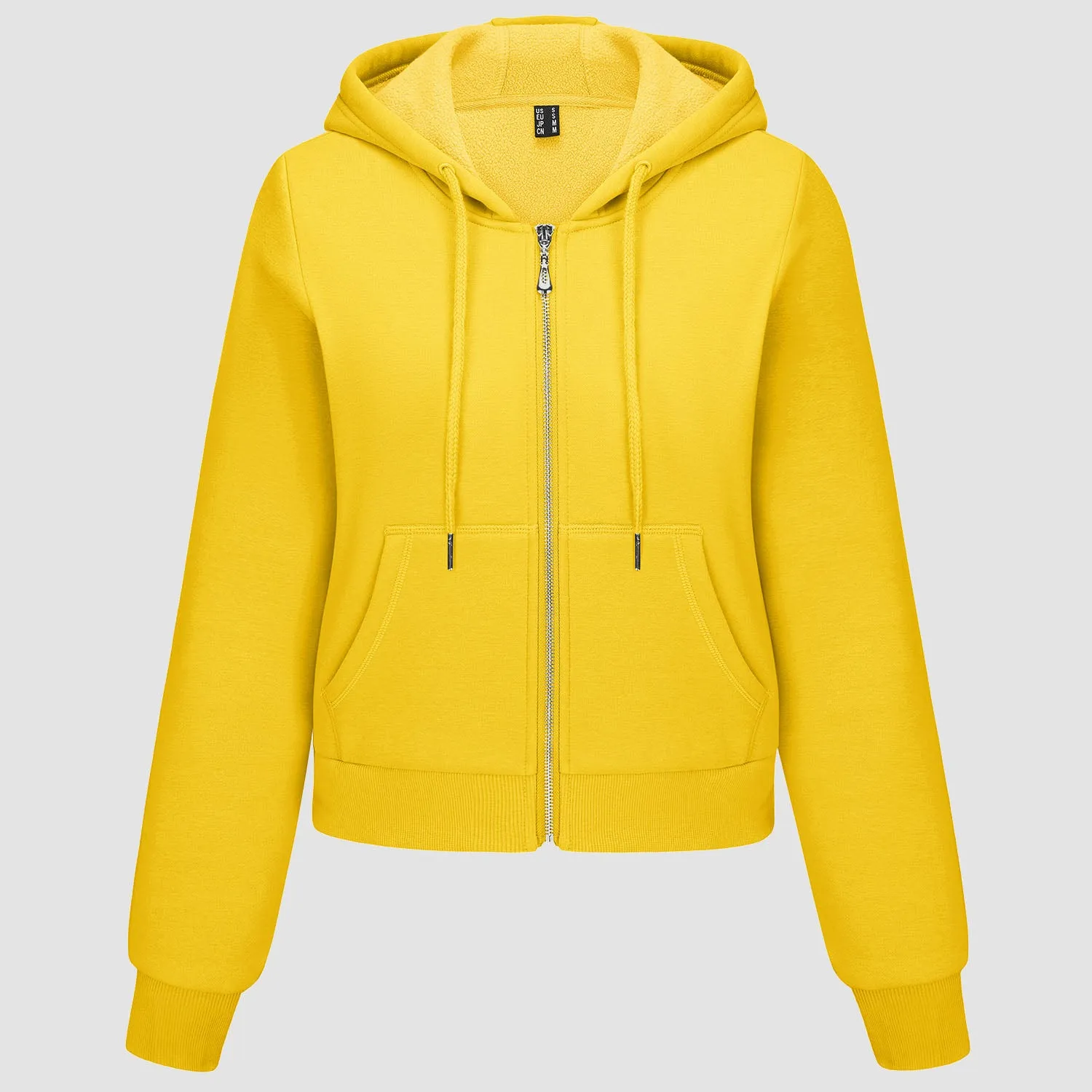 Women's Bomber Hoodie - Fleece-Lined & Full Zip Winter