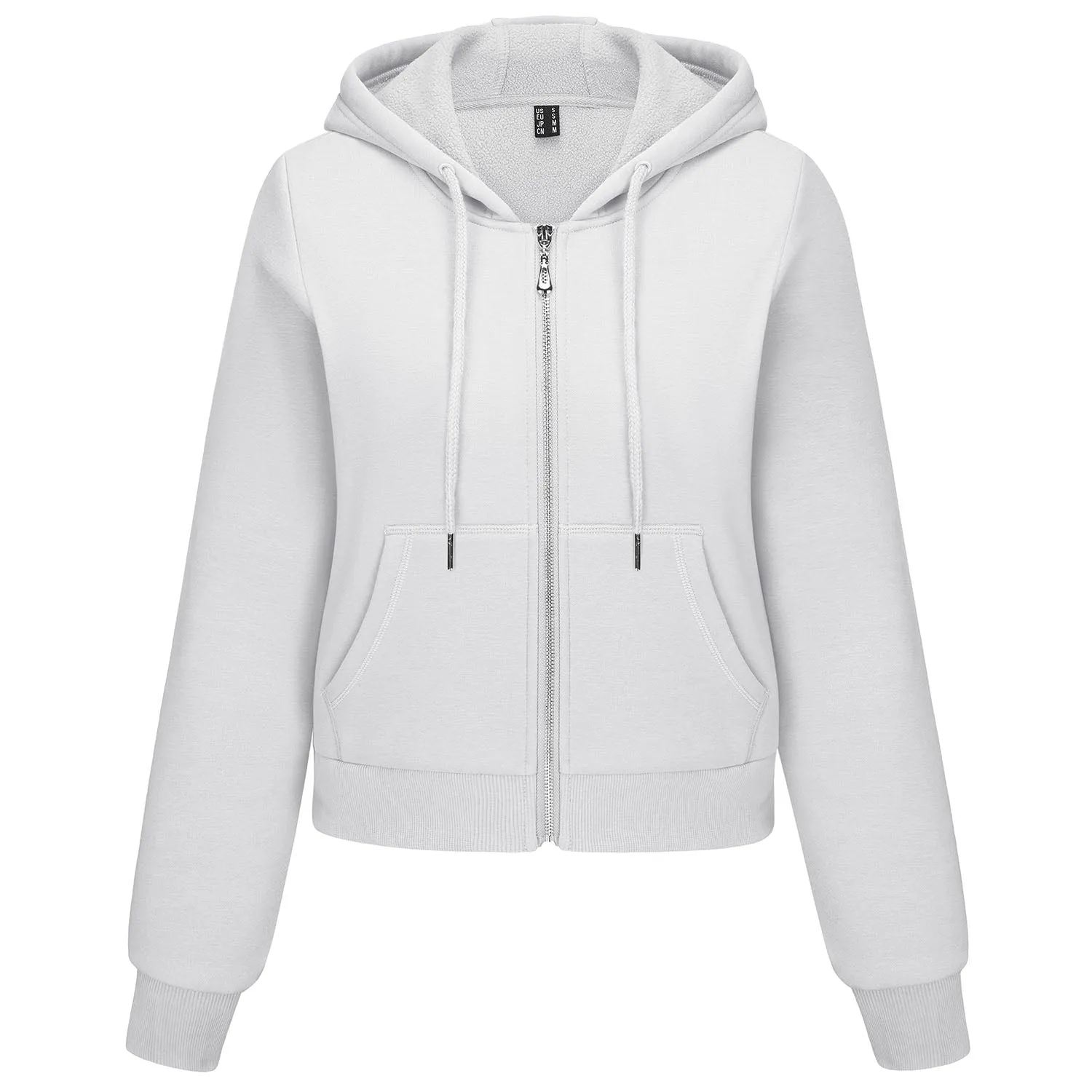 Women's Bomber Hoodie - Fleece-Lined & Full Zip Winter