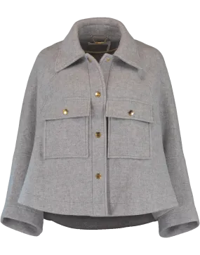 Wool Capelet Jacket