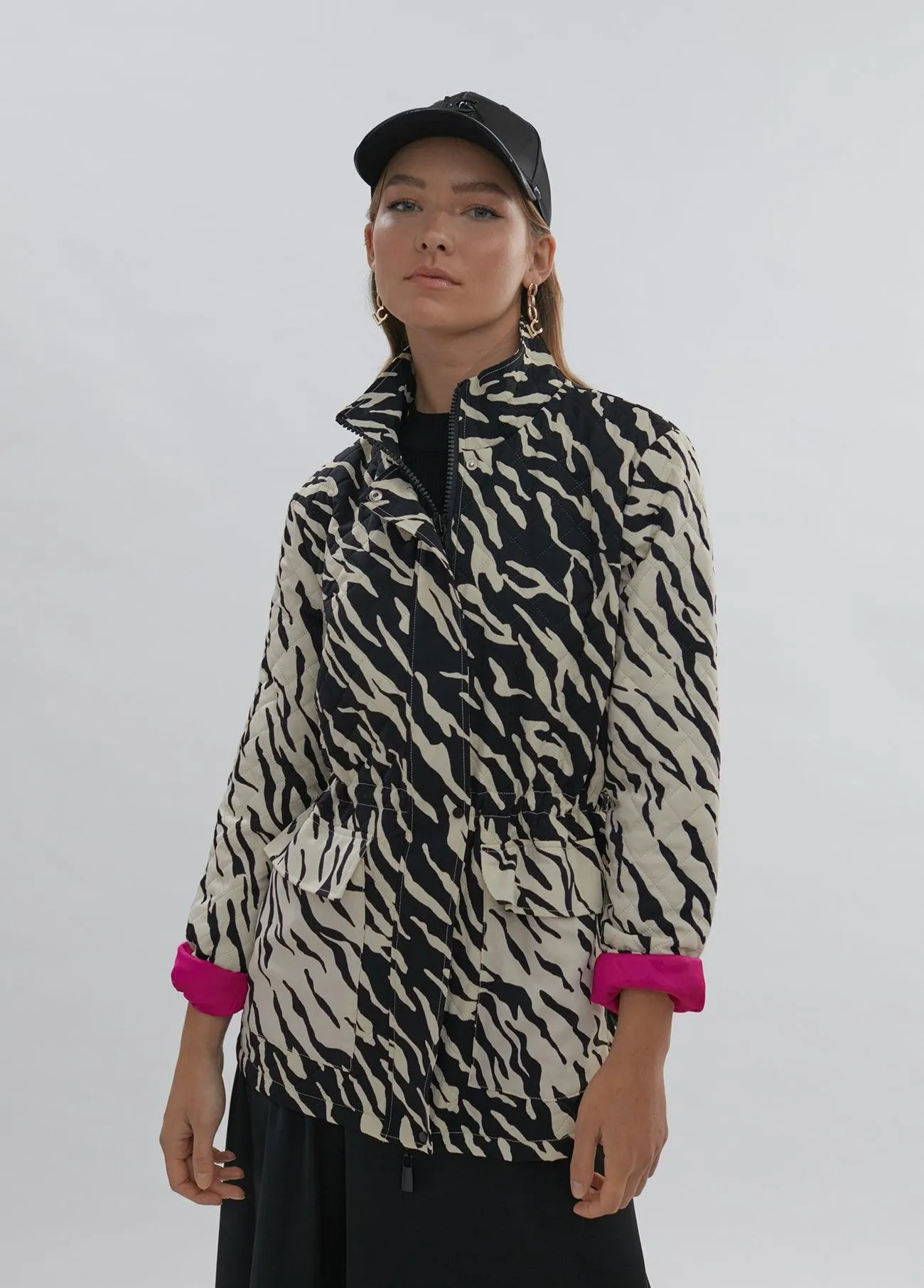 Zebra print coat