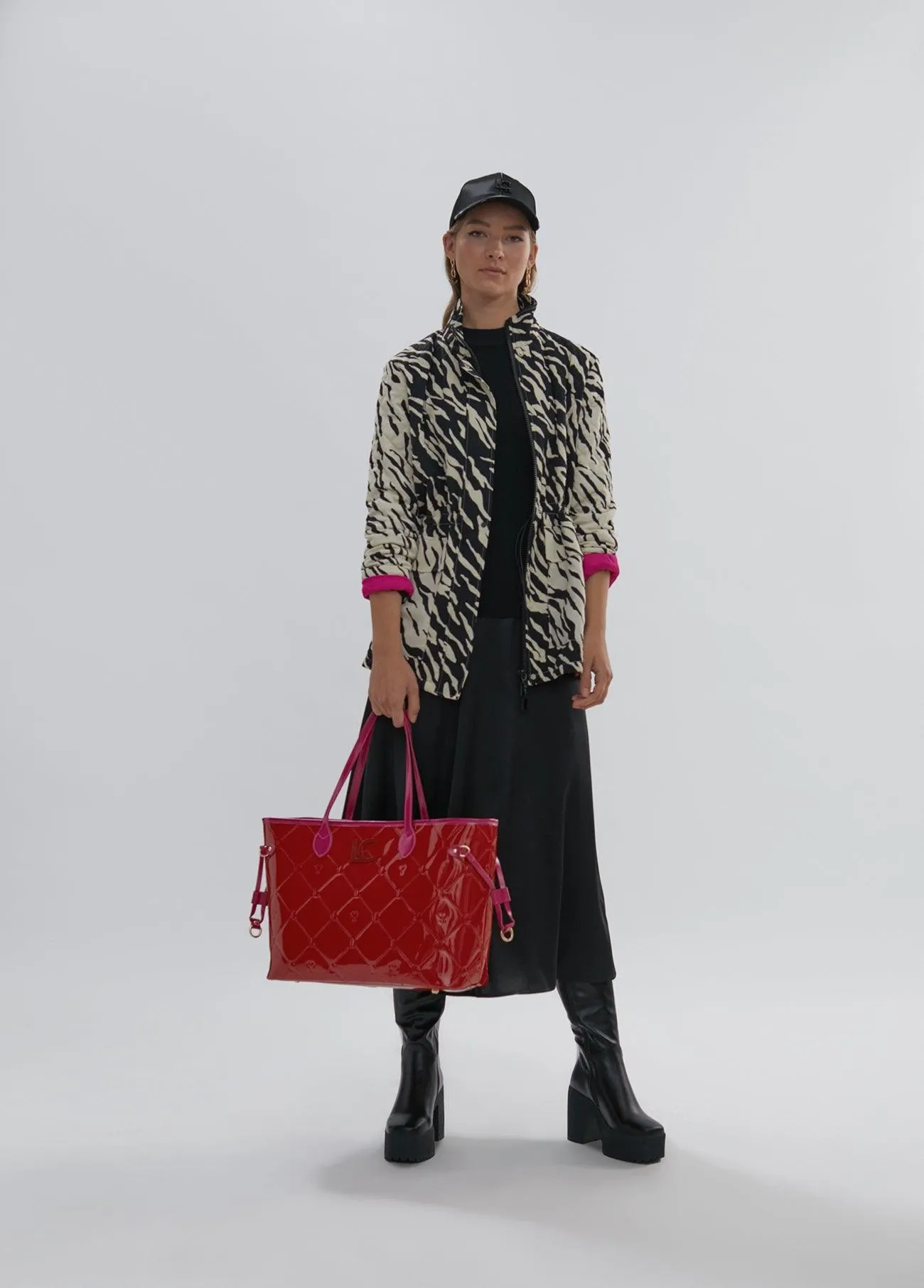 Zebra print coat