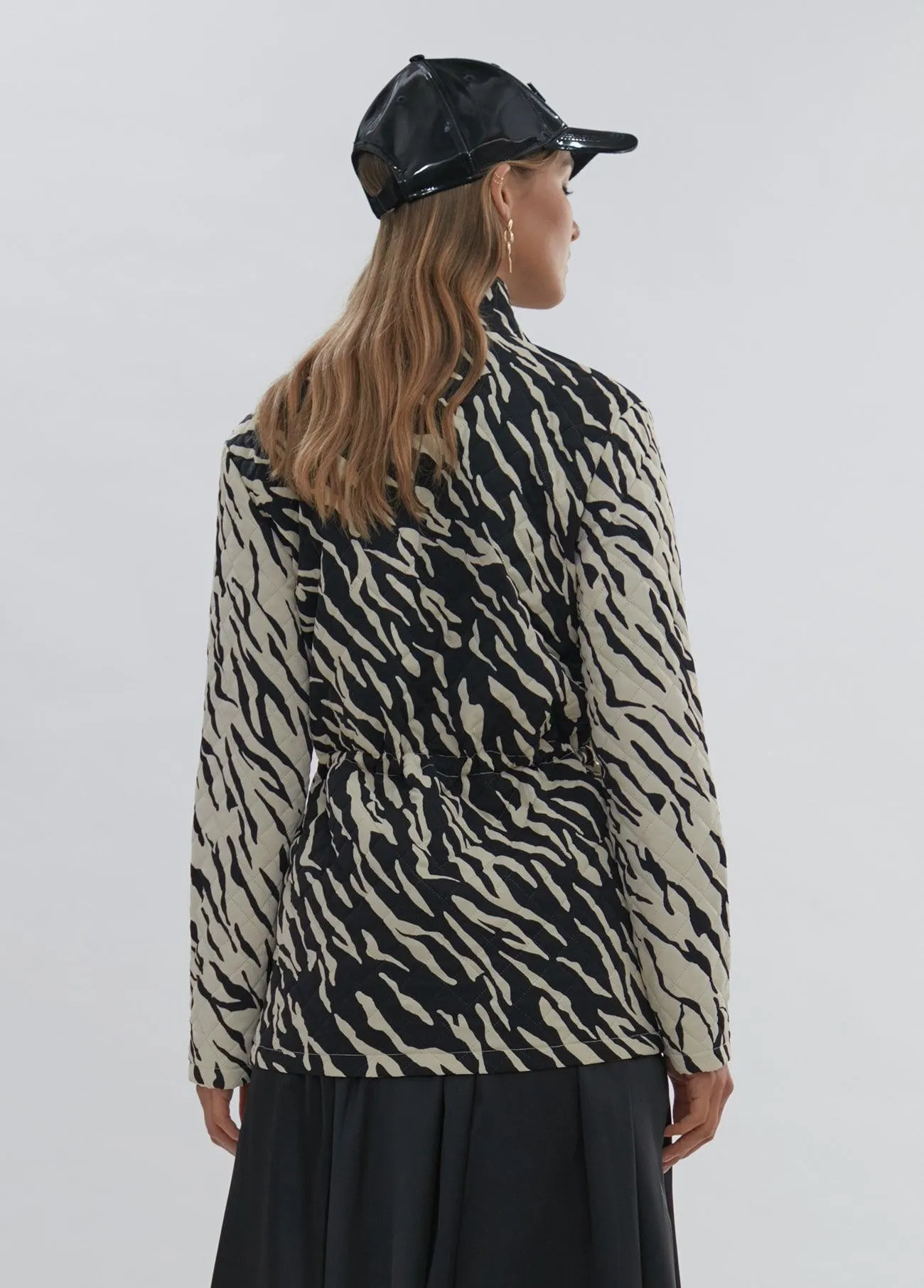 Zebra print coat